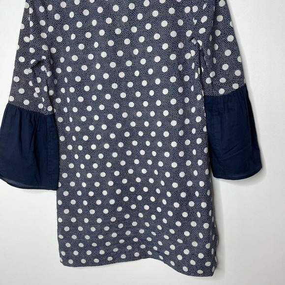 Boden Jodie Kaftan Polka Dot Navy Tunic Dress - Picture 8 of 8